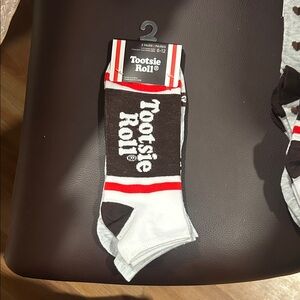 Tootsie Roll Men’s (or Women’s) Ankle Socks. 2 Pack. NWT